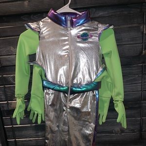 Alien Halloween Costume with Alien head hat